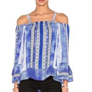 Parker Dipsy Silk Blouse in Olympos